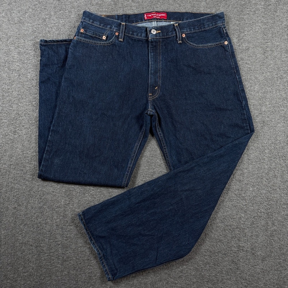 VTG Levis 529 Jeans Mens 36x30 (Fits 33x30) Low Rise Straight Dark Wash USA 2002